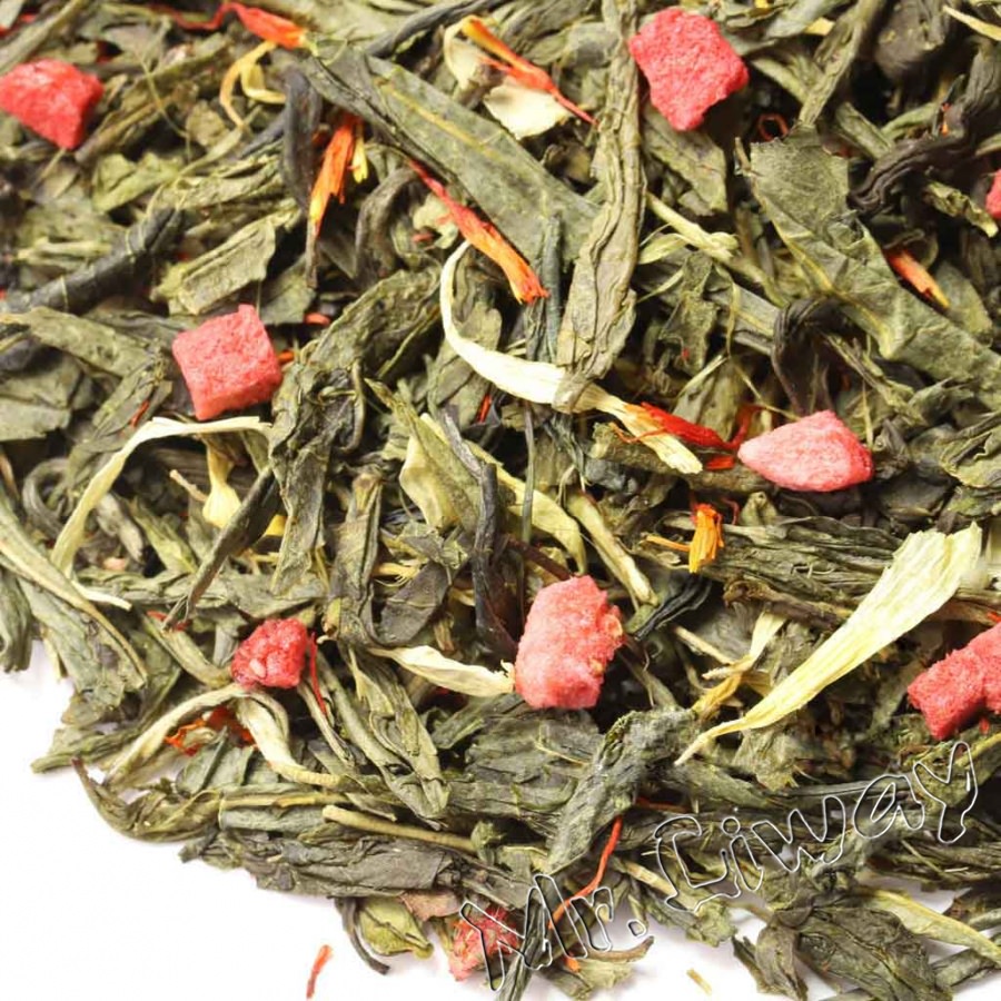 Зеленый чай Клубника со сливками купить по цене 939.8 руб.