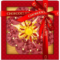 Подарочный шоколад Chokodelika "Розовый цветок желаний", 150 гр.
