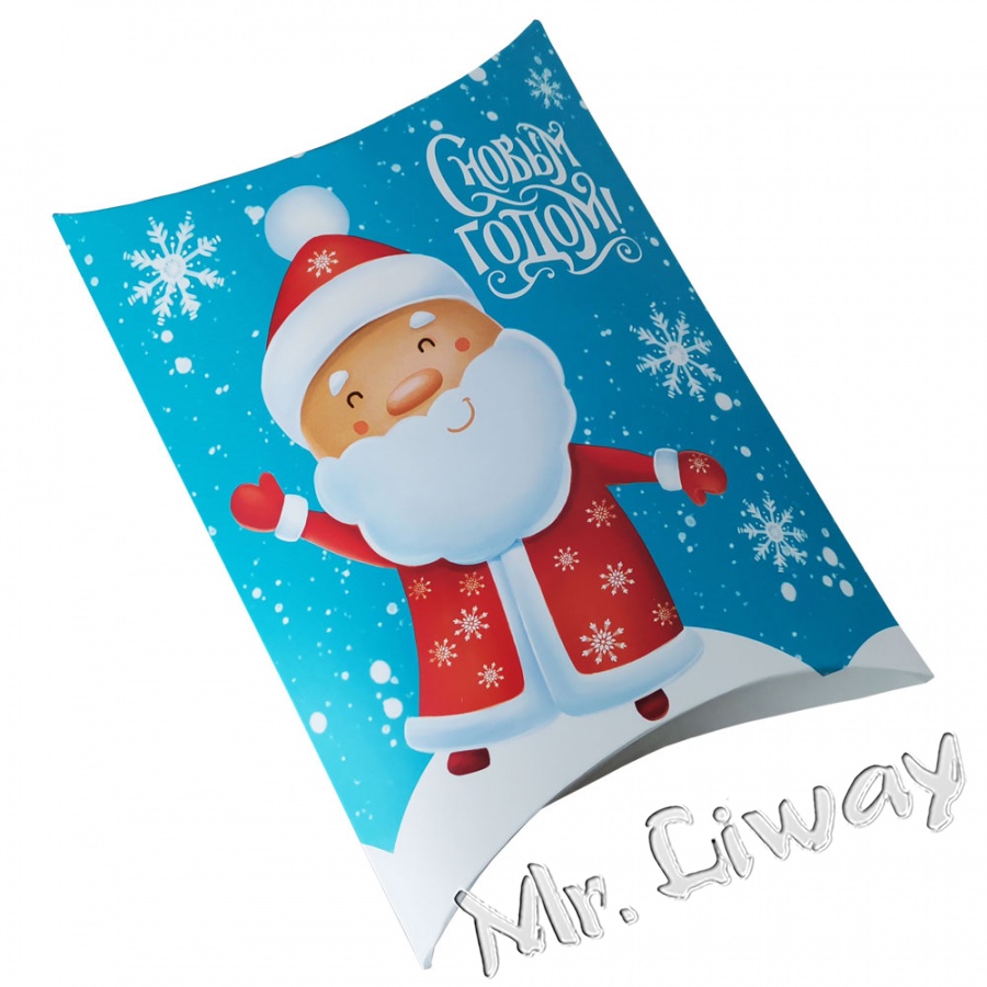 Подарочный конверт на Новый год "Дедушка Мороз", 2 вида чая по 50 гр.