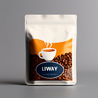 Кофе с логотипом в пакете дой-пак (с клапаном)