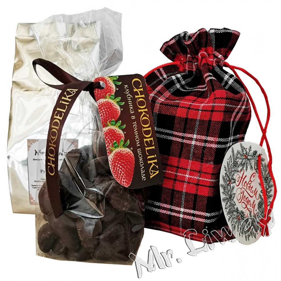 Подарочный набор чая и конфет на Новый год "Сюрприз от Деда Мороза" купить по цене 634 руб.