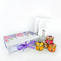 Подарочный набор чая и мёда для женщин на 8 марта "Самой лучшей"